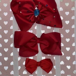 Red Bow Set for Kids